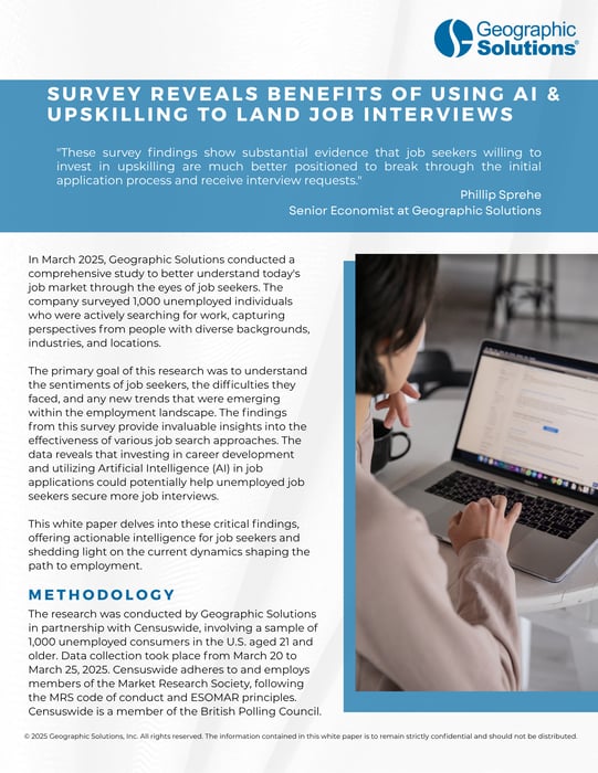 2025 Unemployment Survey White Paper