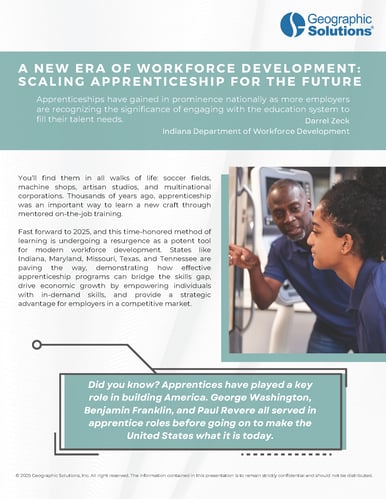 A New Era of Workforce Development: Scaling Apprenticeship for the Future