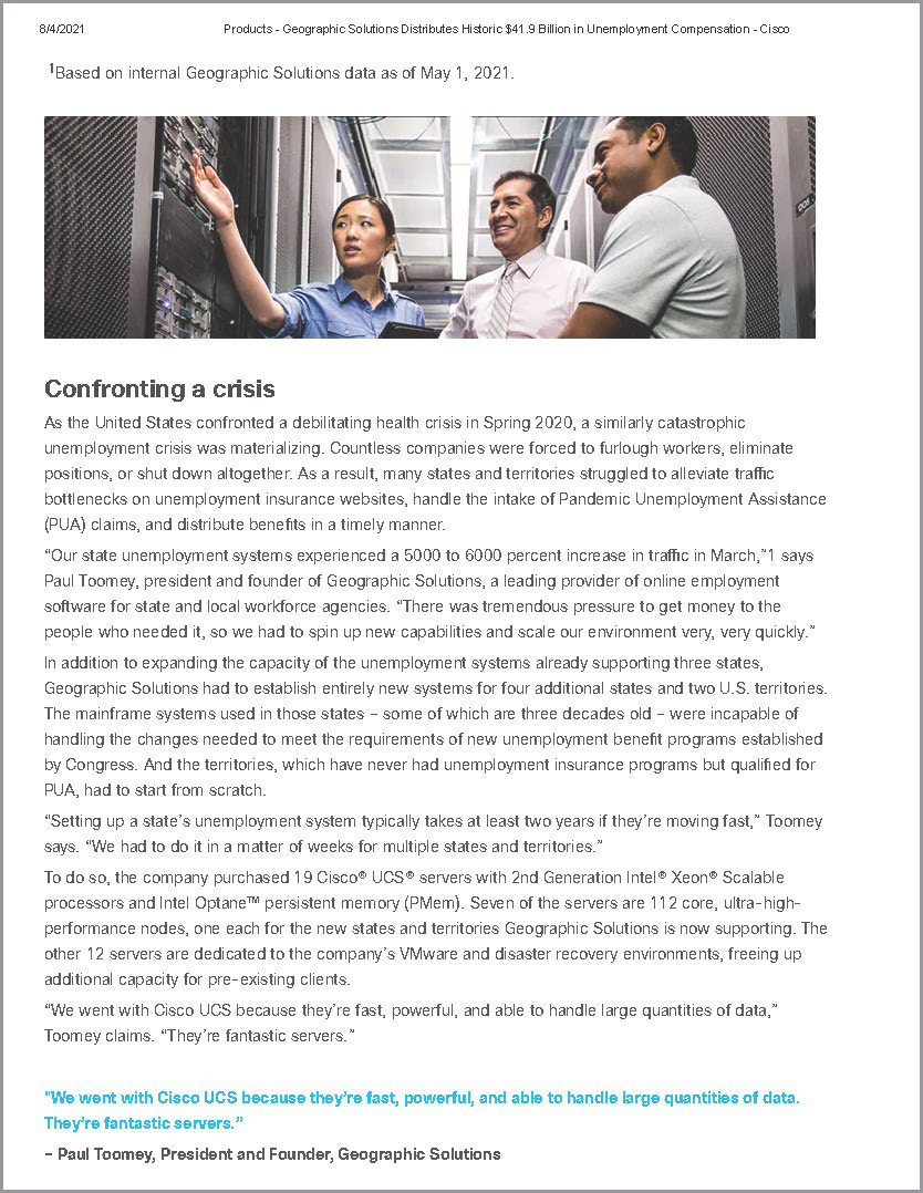 Cisco white paper - page 1